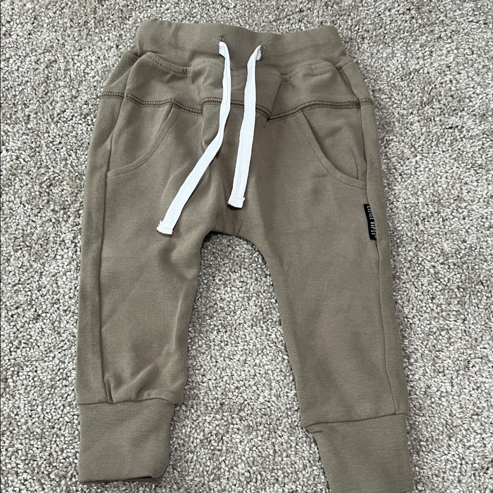 Little Bipsy Brown and Gray Kids Joggers - Picture 4 of 5